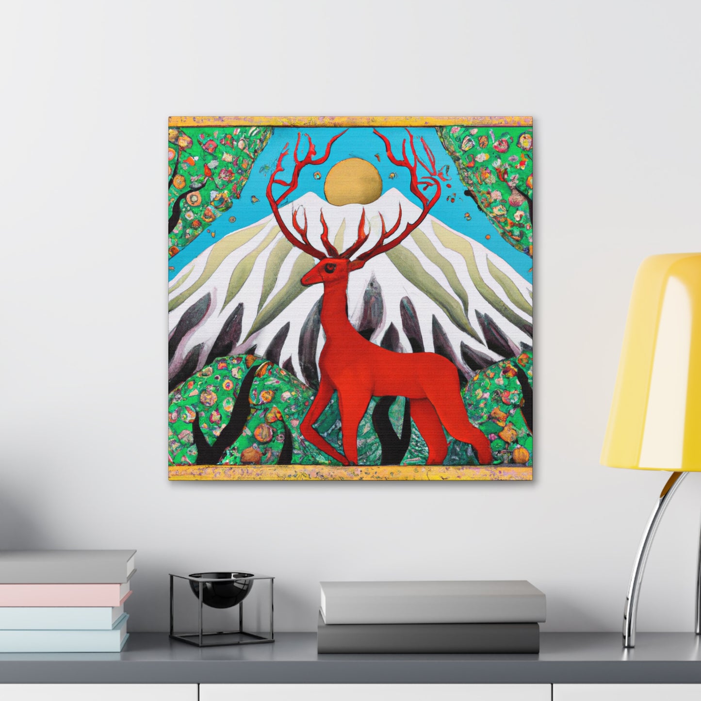 Deer in Deco Style - Canvas