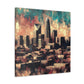 Carolinas tumultuous cityscape blending. - Canvas