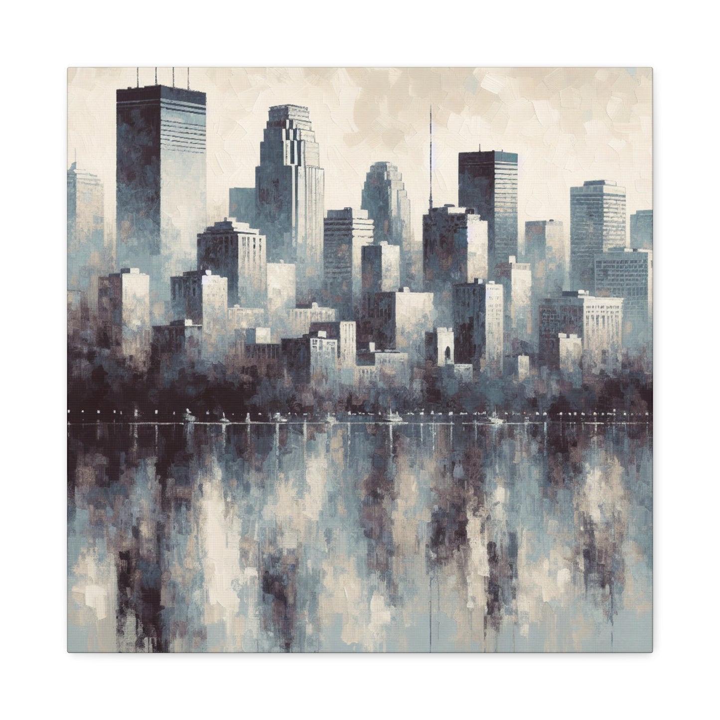 Cityscape Symphony Journey Home - Canvas