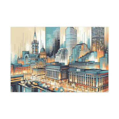 "Urban Tapestry Unbound" - Canvas