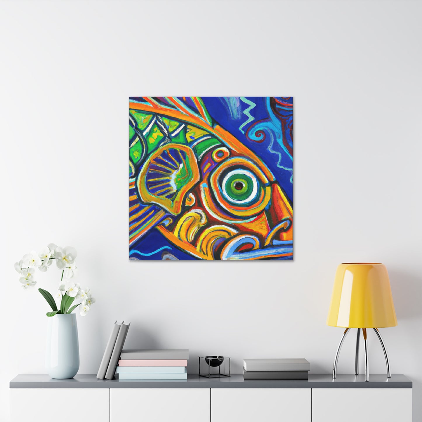 "Fishes of the Azure Sea" - Canvas