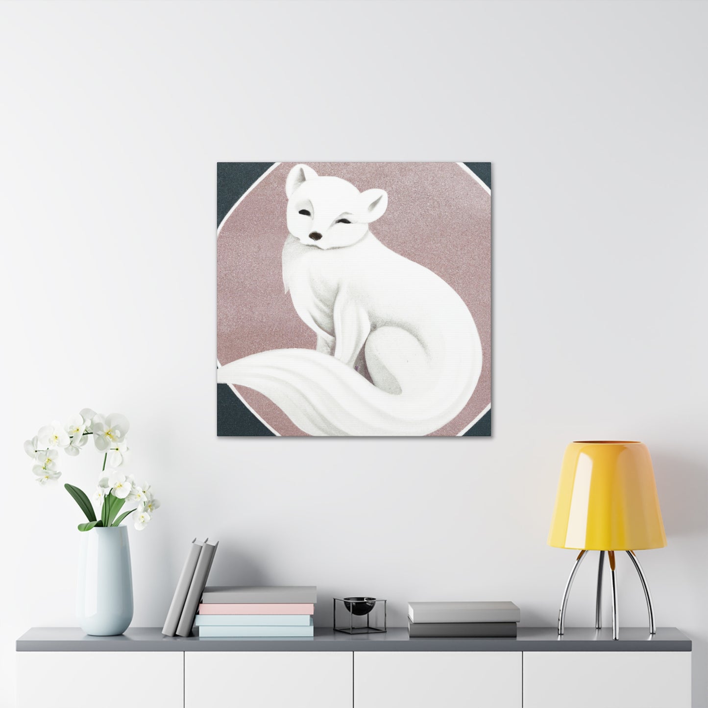 "Arctic Fox in Snow" - Canvas