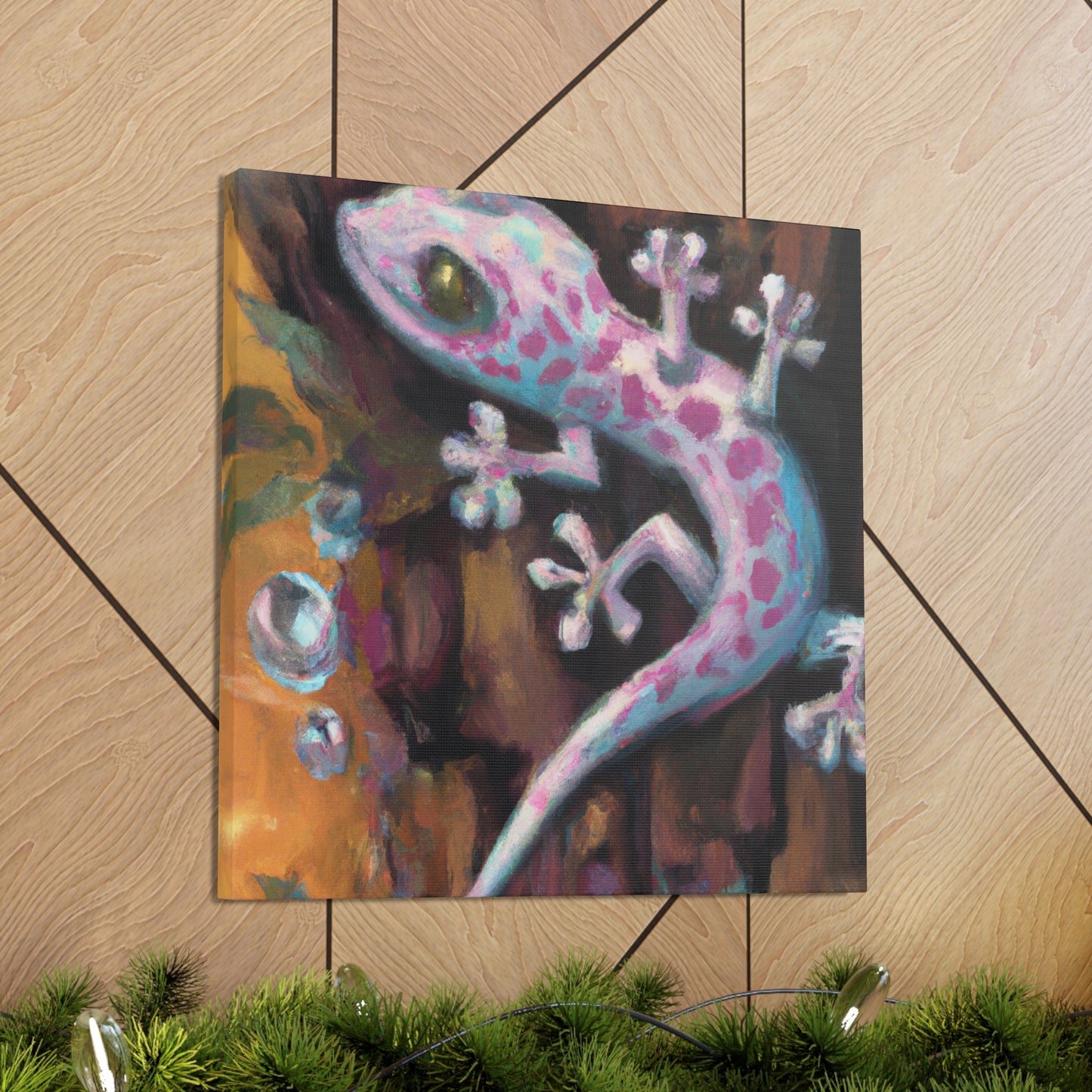 Gecko Inna Window. - Canvas