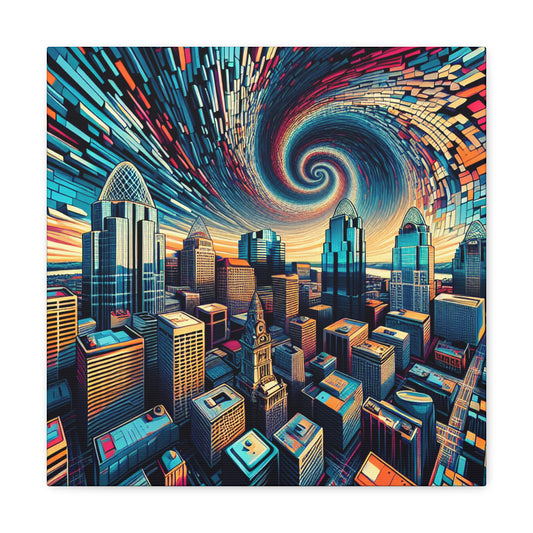 "Vibrant Cincinnati Dreams" - Canvas