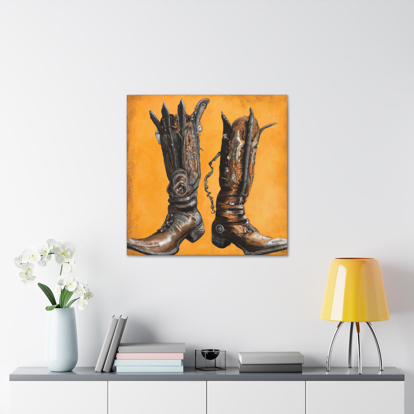 "Boots of Brass and Steel" - Canvas