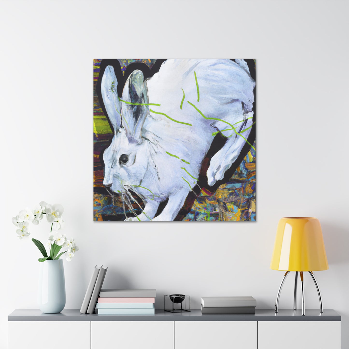 "Arctic Hare in Snow" - Canvas