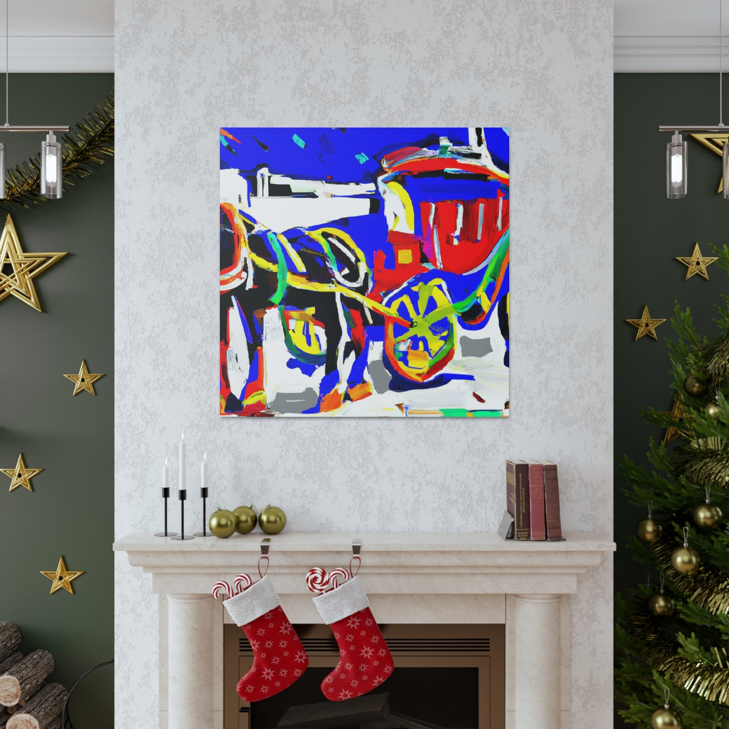 Horse and Carriage Ride - Canvas