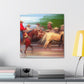 Herding the Cattle Drive - Canvas