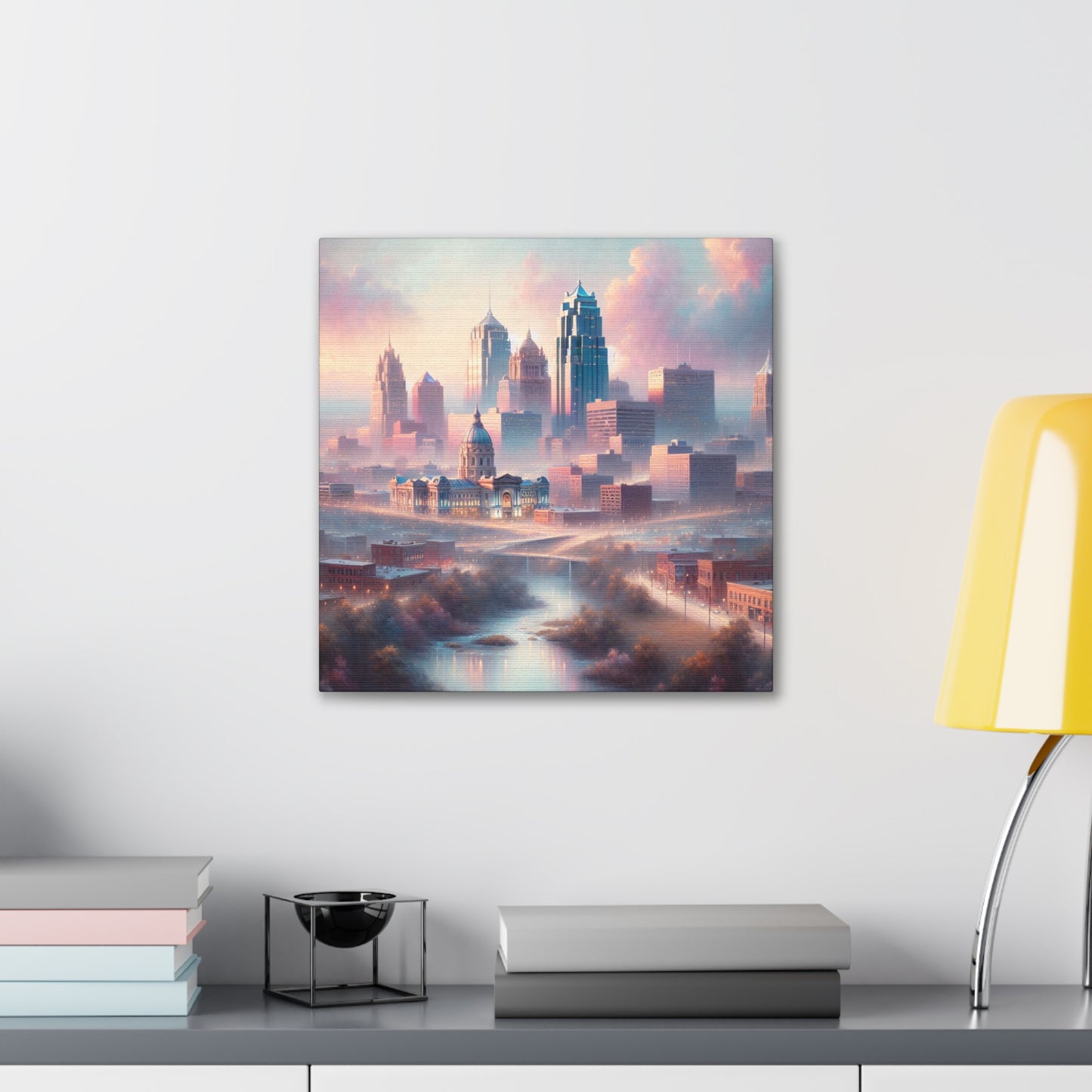 "Cityscape Kaleidoscope Dreams" - Canvas