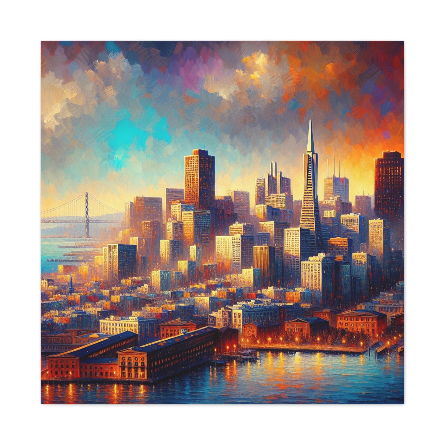 "Urban Dreamscape Unveiled" - Canvas