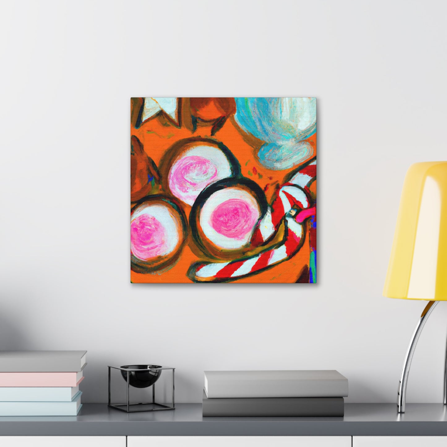 "Milk and Cookies Abstraction" - Canvas