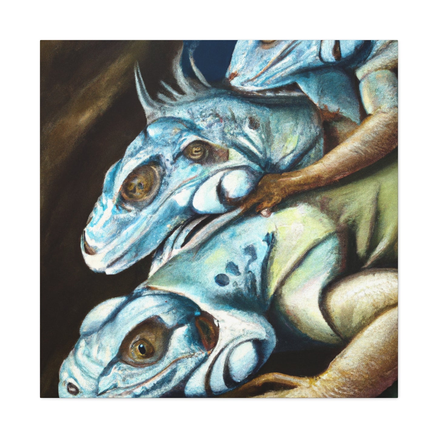 "Iguanas in Surrealism" - Canvas