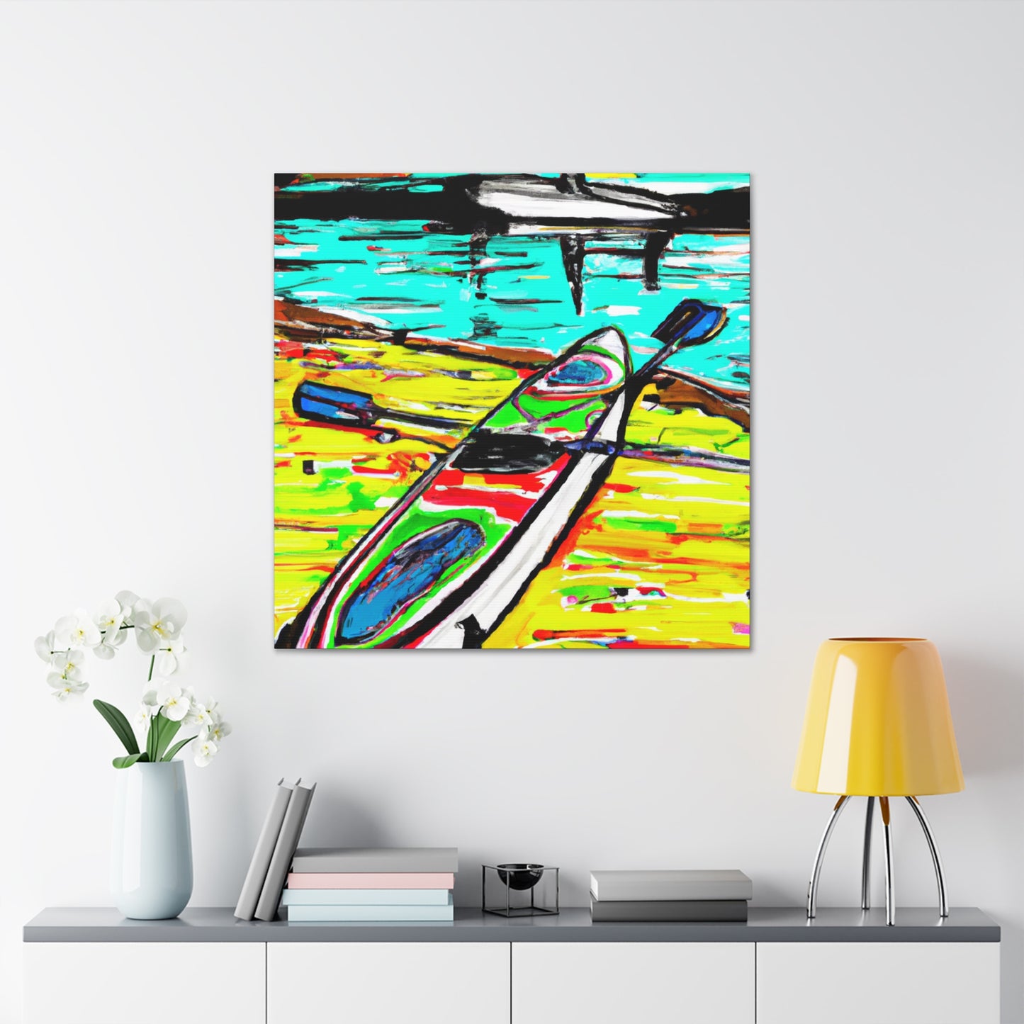 "Paddle Boarding in Peace" - Canvas