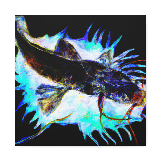 Fancy Feline Fish Form - Canvas