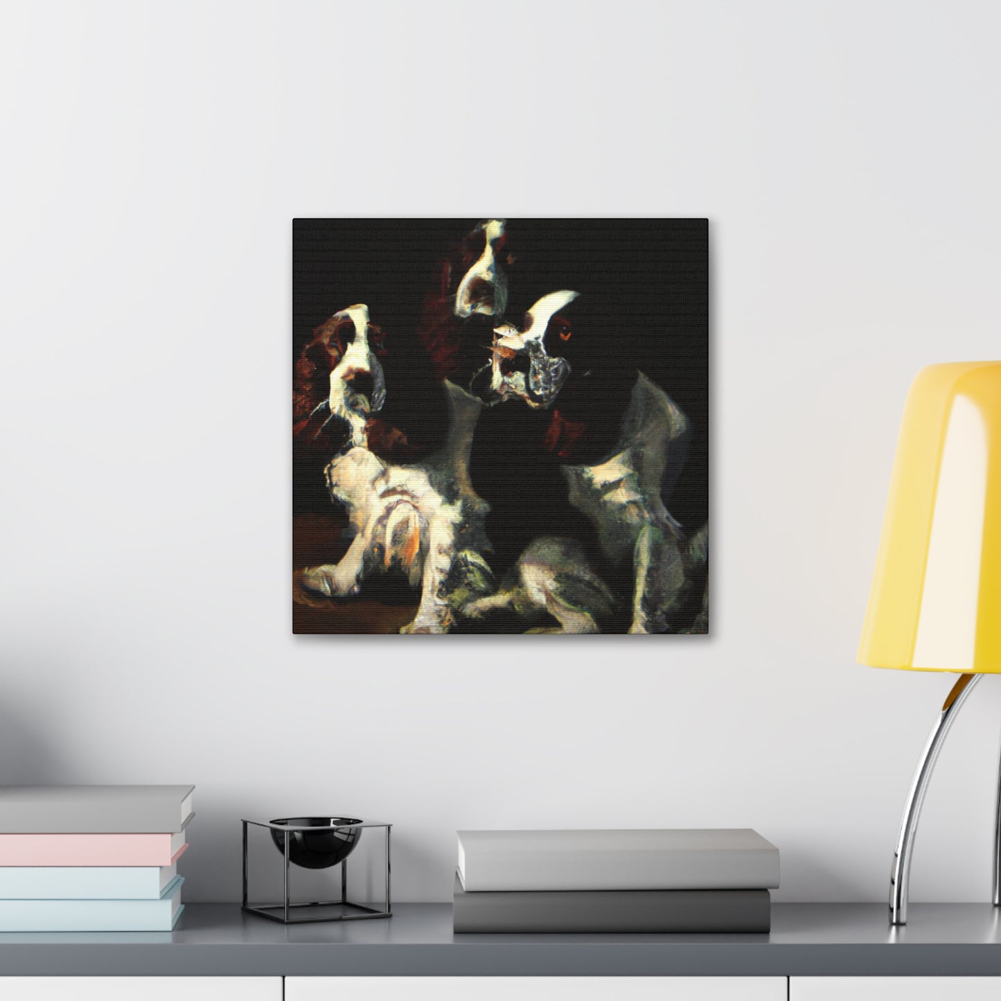 "Canine Joy Unleashed" - Canvas