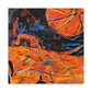 Basketball Court Abstract - Canvas