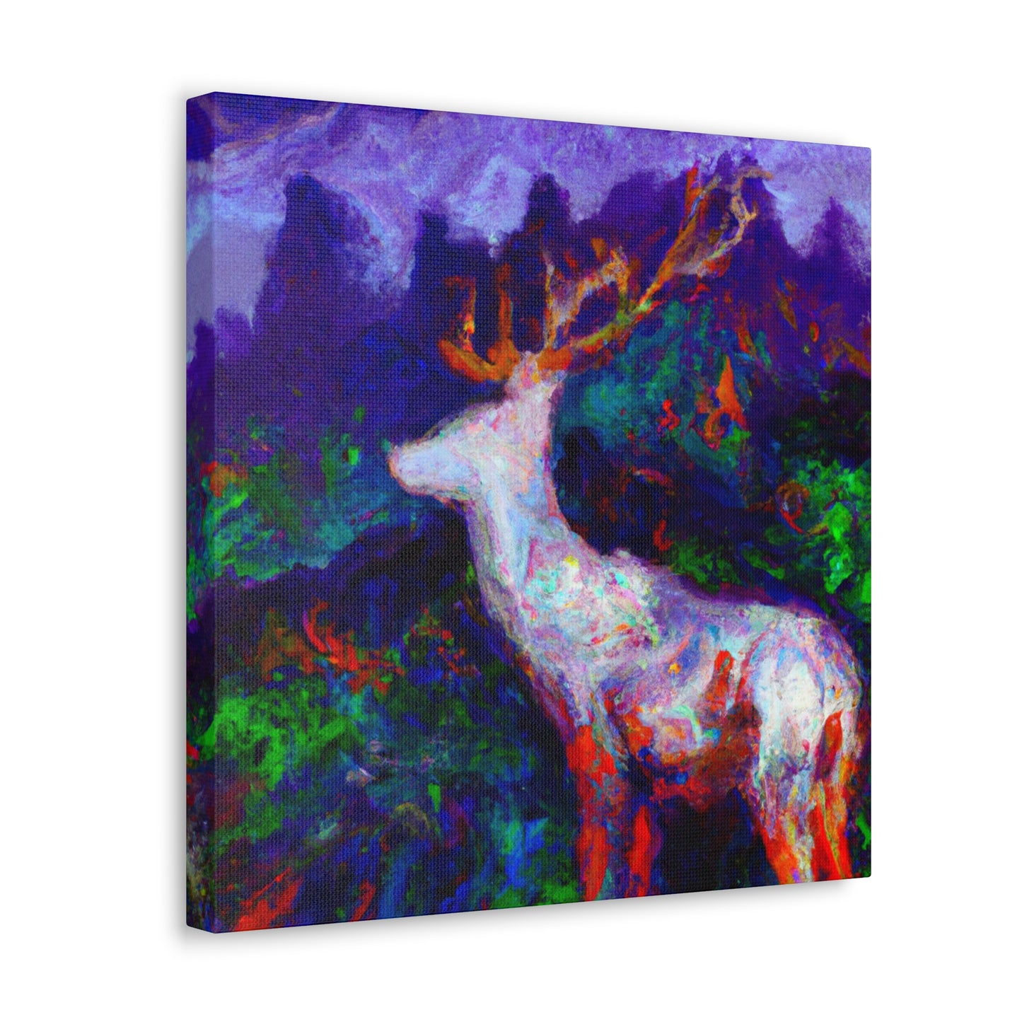 "Deer in the Forest" - Canvas