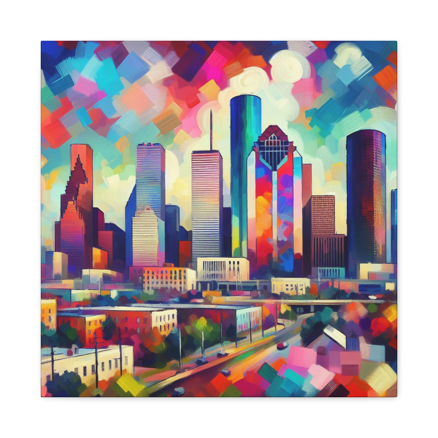 Urban Dreams Unveiled - Canvas