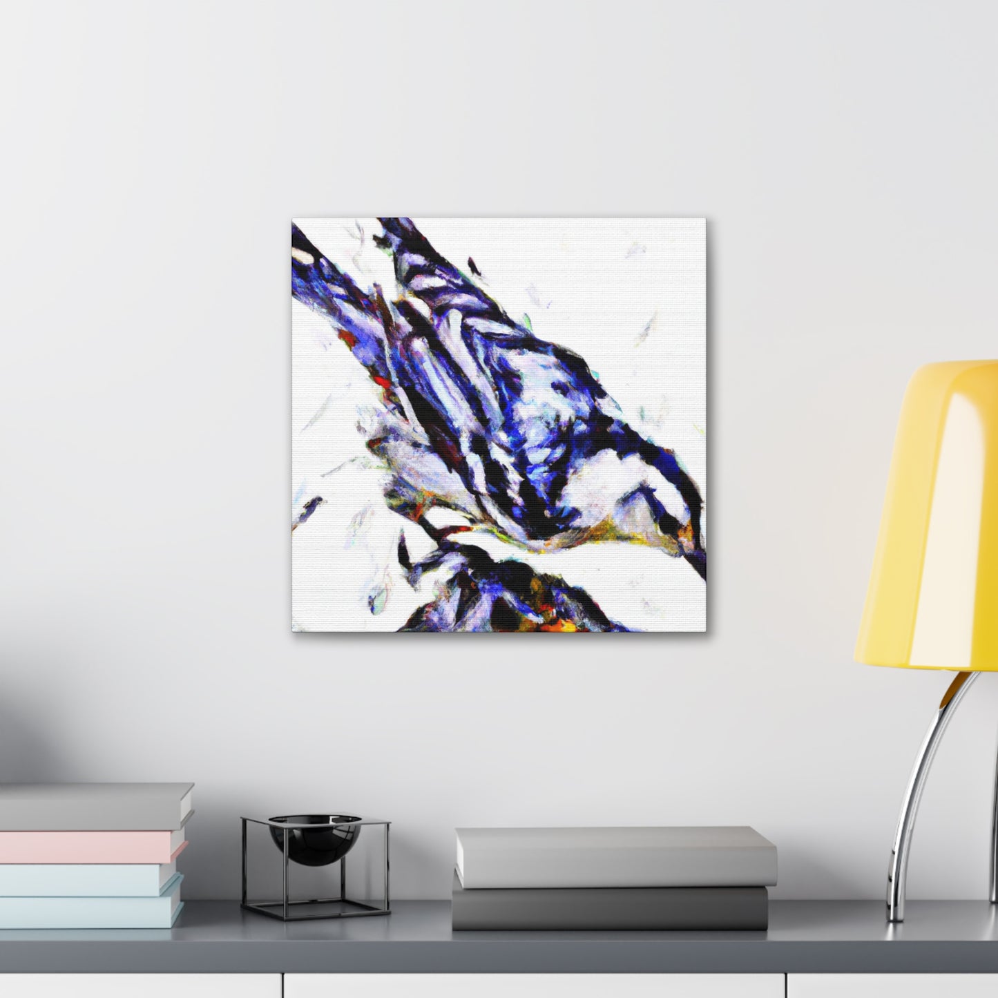 White Nuthatch Reflection - Canvas