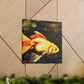 "Gilded Goldfish Glowing". - Canvas