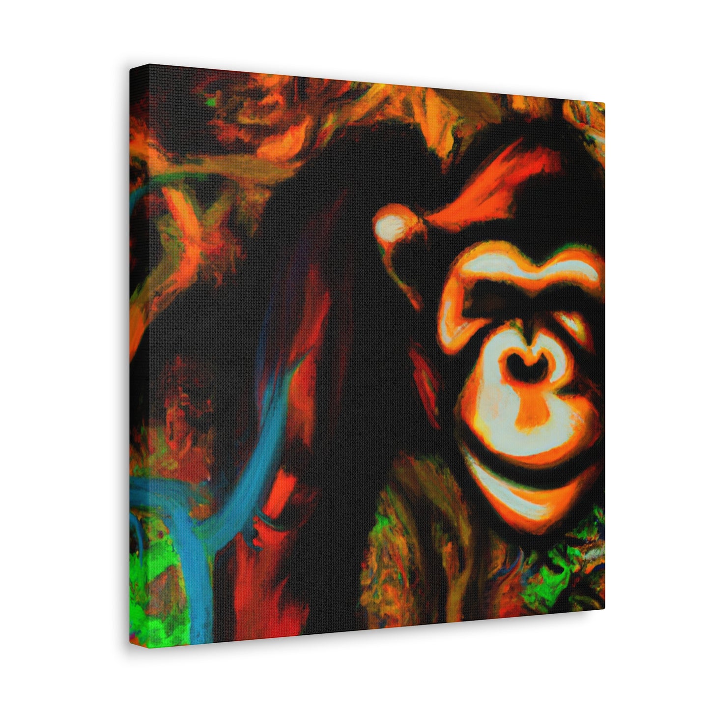 Chimp's Whimsical Adventure - Canvas