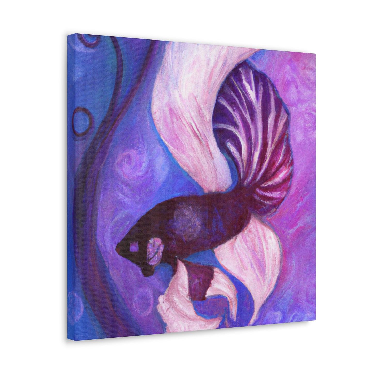 "Betta Amongst Algae" - Canvas