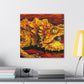 Horned Lizard Expressionism - Canvas