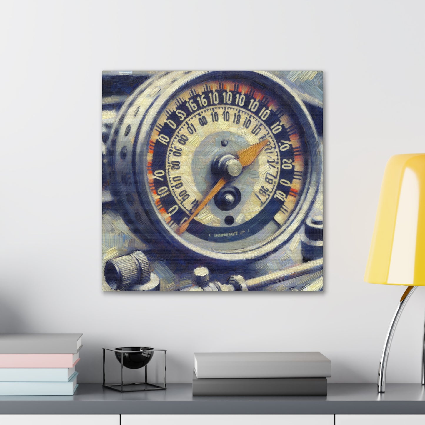 "Rhythmic Timepiece Symphony" - Canvas