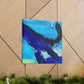 "Whale in Expressionism" - Canvas