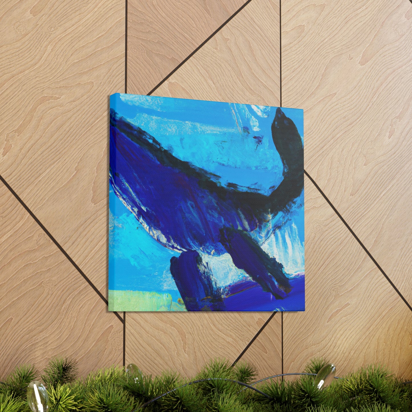 "Whale in Expressionism" - Canvas