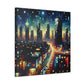 "Nightscape Luminescence" - Canvas