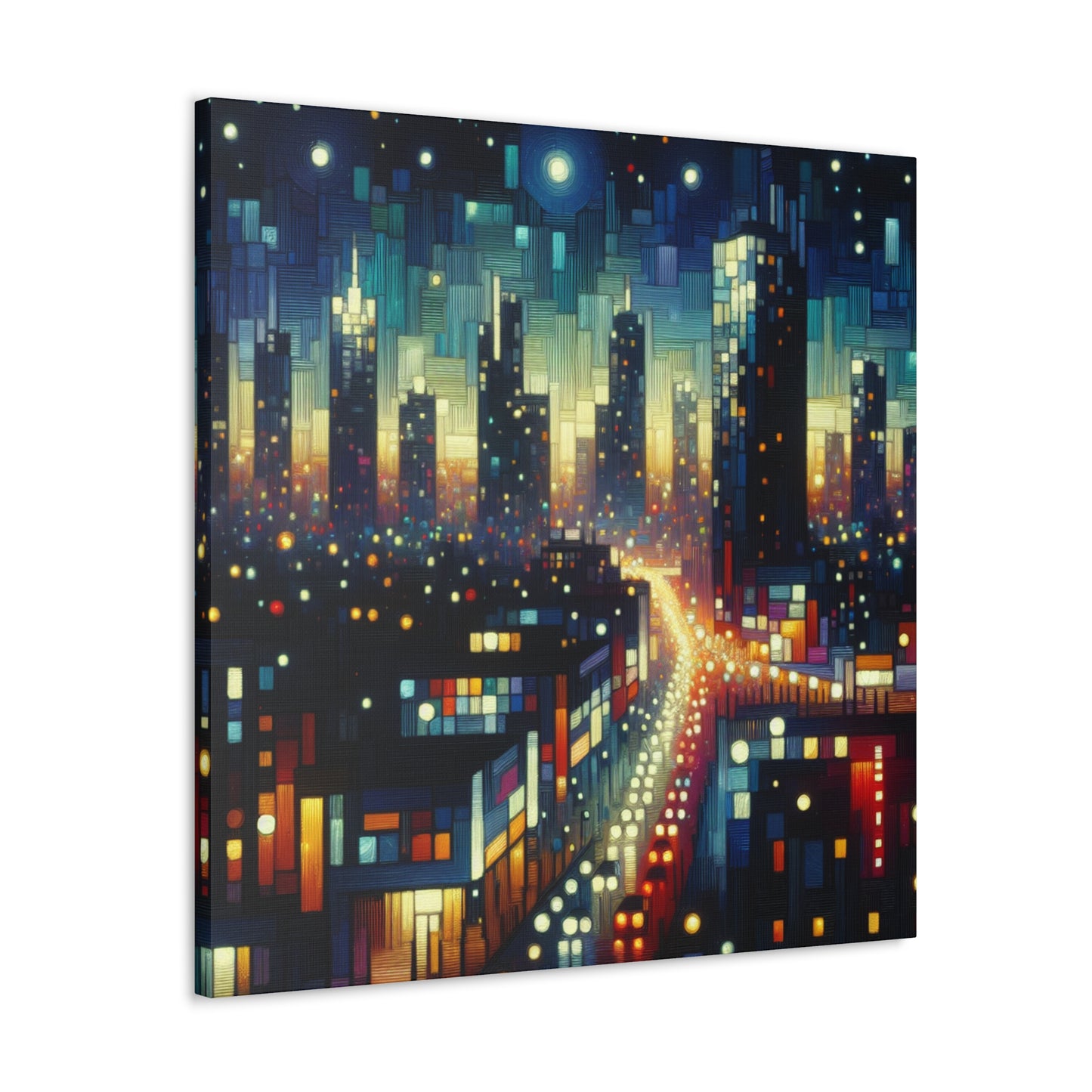 "Nightscape Luminescence" - Canvas