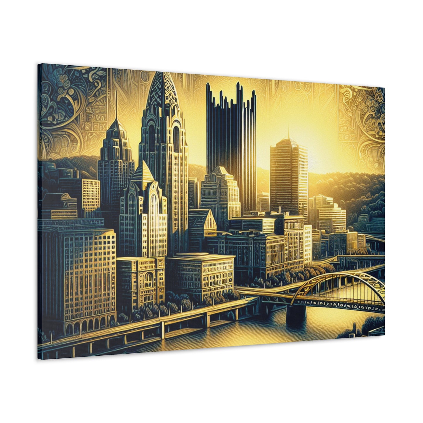 Riverside Steel Reflections - Canvas