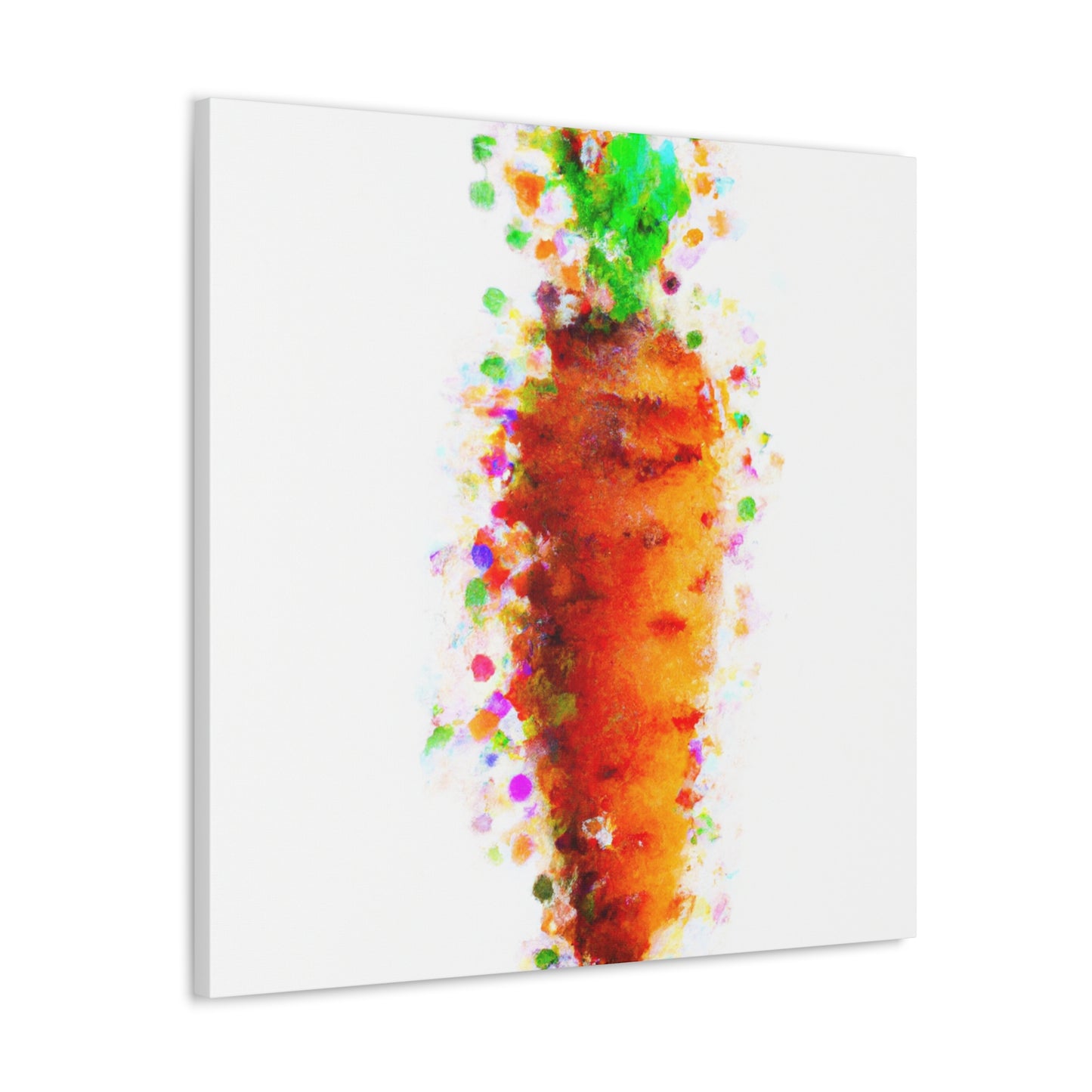 Carrots in Pointillism - Canvas