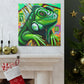 Iguana in Green Hues - Canvas