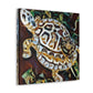 "Box Turtle in Bloom" - Canvas