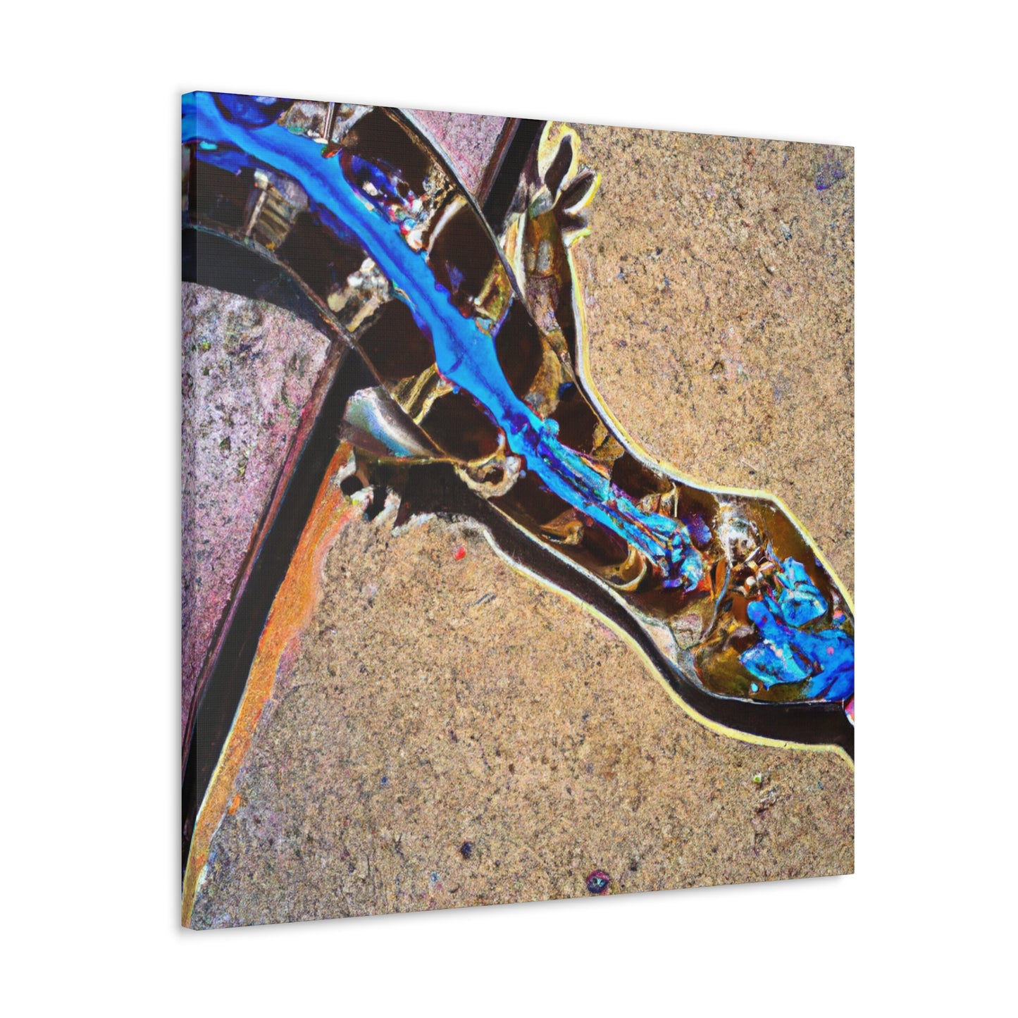 Blue-Tongue Skink Mosaic - Canvas