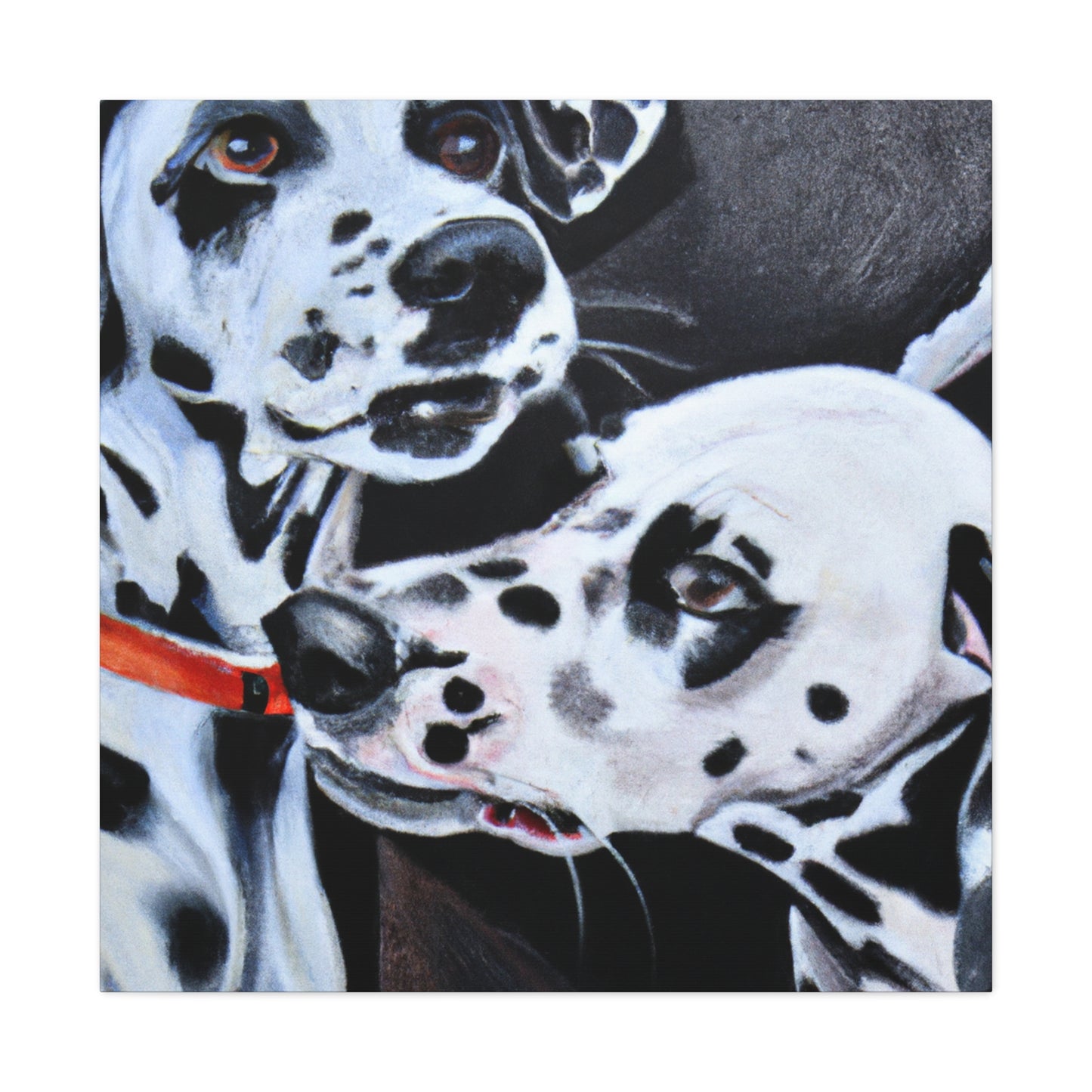 "Dalmatian on Canvas" - Canvas