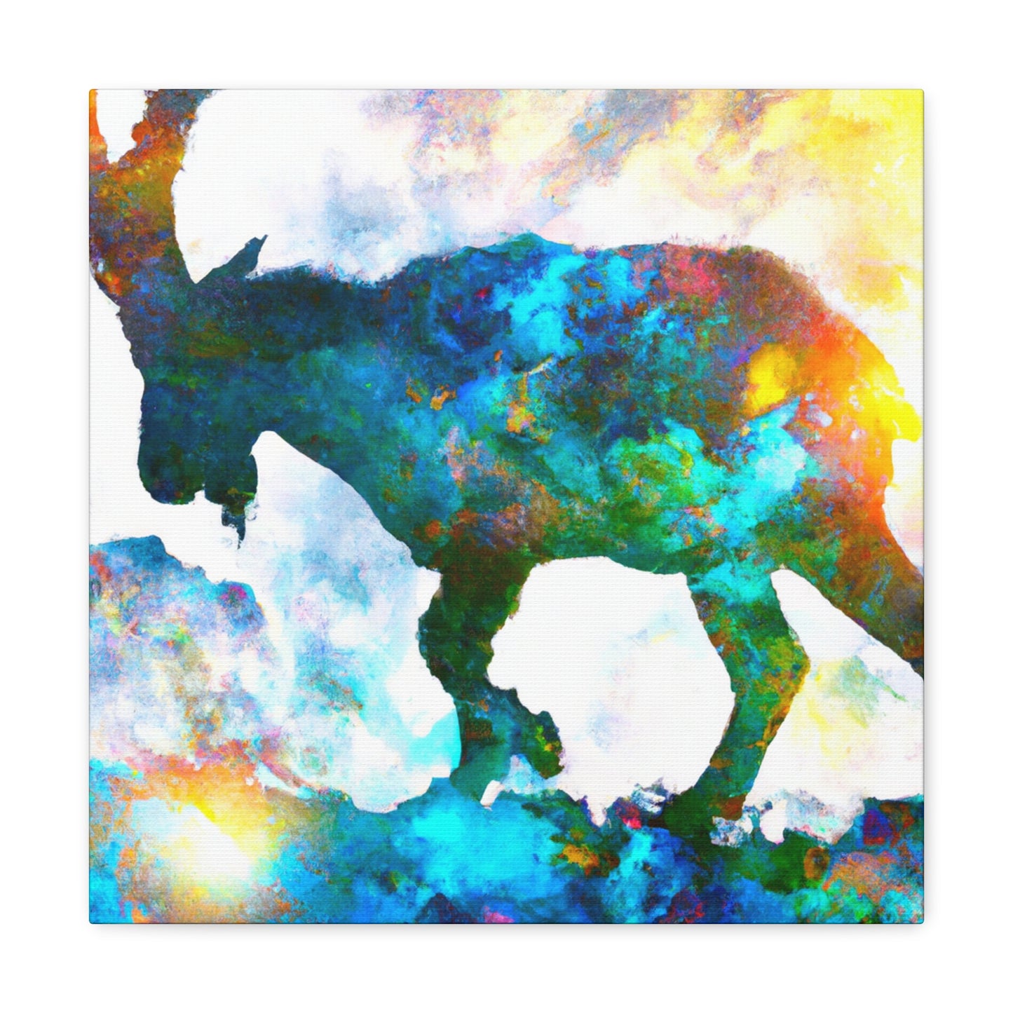 Ibex on City Walls - Canvas