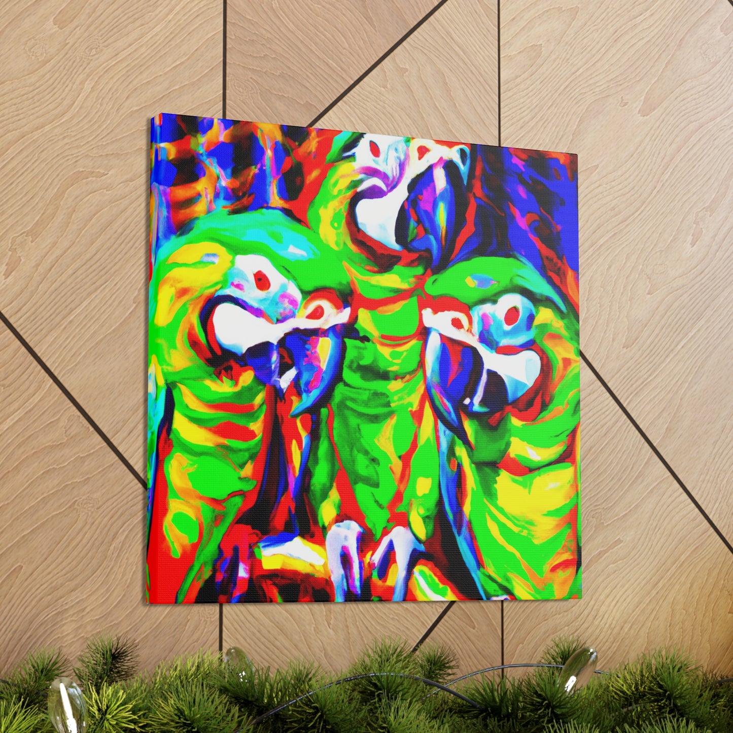 Parrots of the Amazon - Canvas