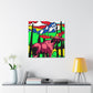 Moose in Pop Art - Canvas