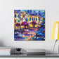 Urban Nightscape Scene - Canvas