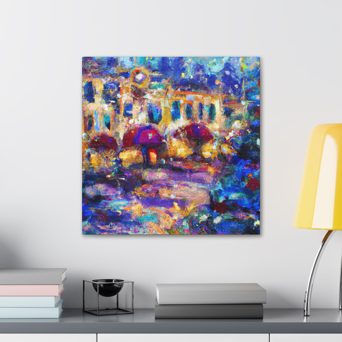 Urban Nightscape Scene - Canvas