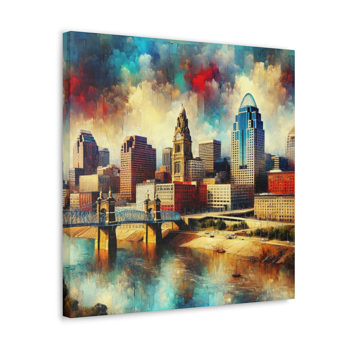 Concrete Dreams of Cincinnati - Canvas