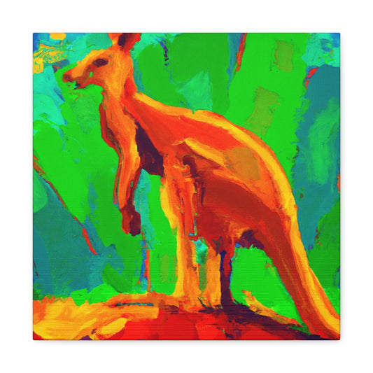 Kangaroo in Fauvism - Canvas