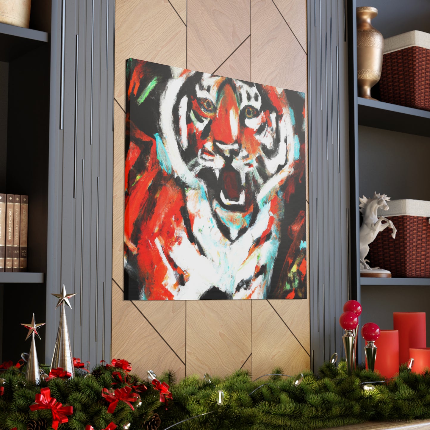 Roaring Bengal Tiger - Canvas