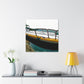 Pontoon Boat Reflection. - Canvas