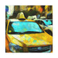 "Taxi at Dusk" - Canvas