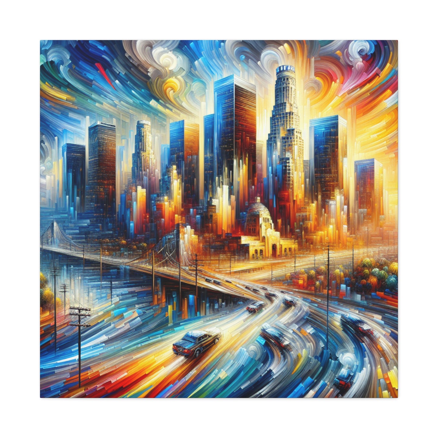 "Enigmatic L.A. Reverie" - Canvas