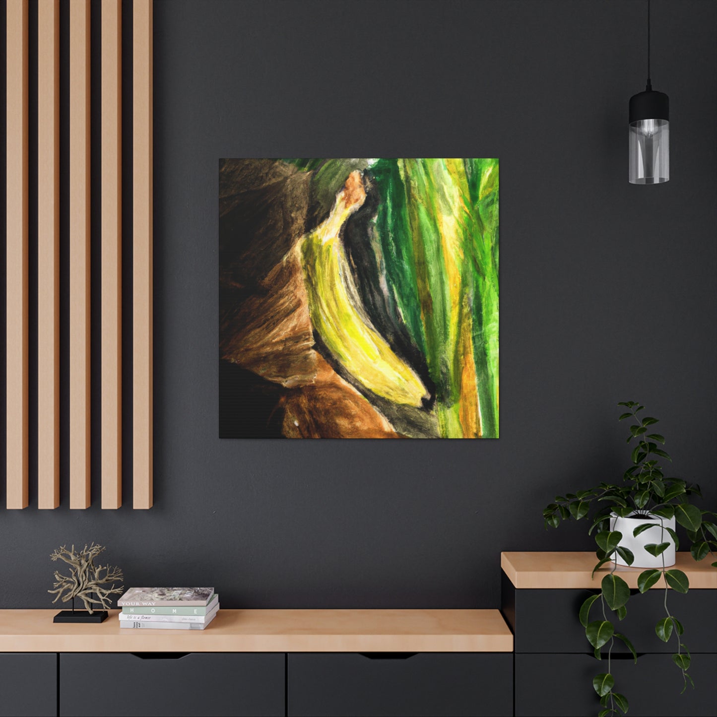 Bananna Garden Delight. - Canvas